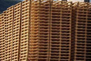 wood Pallets stacks many lot of photo