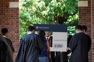 BALTIMORE, USA - MAY 21 2018- Graduation day at John Hopkins University photo