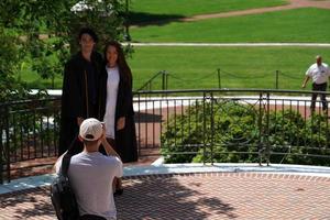 baltimore, usa - 21 de mayo de 2018 - día de graduación en la universidad john hopkins foto