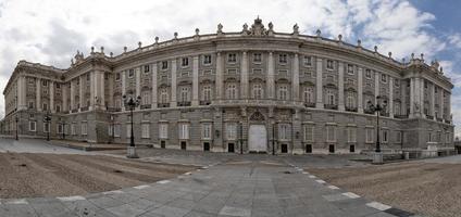 Madrid royal palace panorama photo