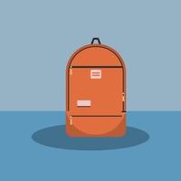 Backpack and bag flat illustration vector