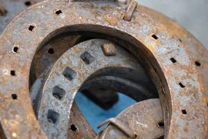 vintage rusted old lucky horseshoe photo