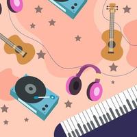 Beautiful Music Background is ideal for use as a background. vector