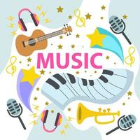 Beautiful Music Background is ideal for use as a background. vector