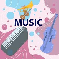 Beautiful Music Background is ideal for use as a background. vector