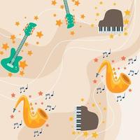 Beautiful Music Background is ideal for use as a background. vector