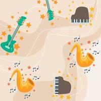 Beautiful Music Background is ideal for use as a background. vector