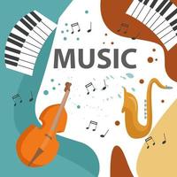 Beautiful Music Background is ideal for use as a background. vector