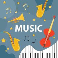 Beautiful Music Background is ideal for use as a background. vector