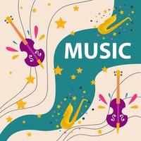 Beautiful Music Background is ideal for use as a background. vector