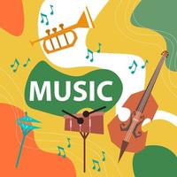 Beautiful Music Background is ideal for use as a background. vector