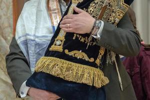 torah scroll book close up photo