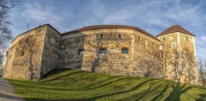 Ljubljana Slovenia Castle view on sunny day photo