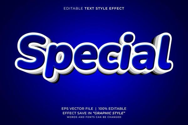 Special editable text effect