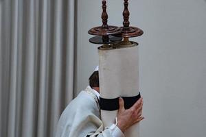 torah scroll book close up photo