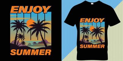 Summer season t-shirt design. vector