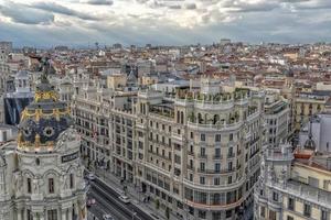 Madrid Spain aerial panorama cityscape photo