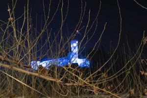 castillo de ljubljana feliz año nuevo fuegos artificiales foto