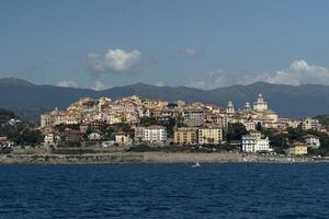 Imperia town view from the sea photo