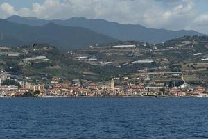 santo stefano al mare town view from the sea photo
