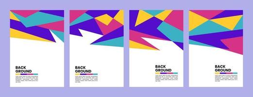 colorful vector background with abstract geometric shapes suitable for banners, social media content and print materials