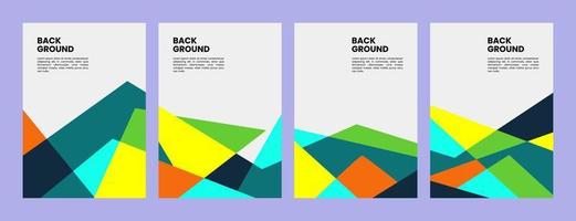 colorful vector background with abstract geometric shapes suitable for banners, social media content and print materials