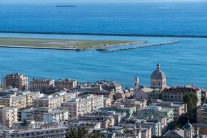 Genoa aerial view panorama landscape cityscape photo