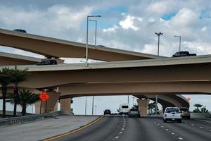 MIAMI, USA - FEBRUARY 9, 2017 - Miami Florida congested highways photo