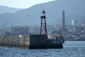 lightouse lanterna génova ciudad italia símbolo foto