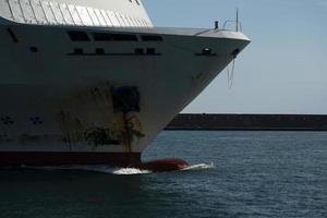 cruise ship prow bow detail photo
