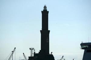 Lightouse Lanterna Genoa town Italy Symbol photo