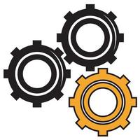 gears cogs settings vector