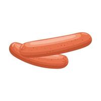 sausages cartoon vector illustration