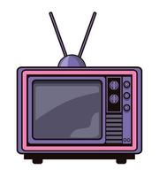 tv pop art style vector