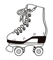 skate monochrome pop art vector