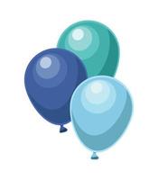 balloons helium floating vector