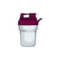 fitness protein shaker cartoon vector illustration