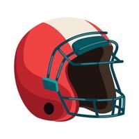 american football helmet equipment vector