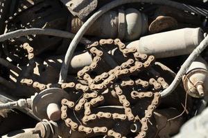 old abandoned car parts  in junkyard in Baja California Sur Mexico photo