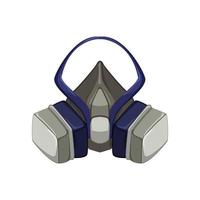 face respirator mask cartoon vector illustration