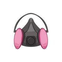 safety respirator mask cartoon vector illustration