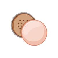 blush powder cosmetic cartoon vector illustration