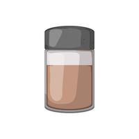 beige powder cosmetic cartoon vector illustration