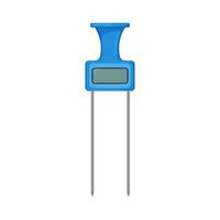 soil ph meter color icon vector illustration