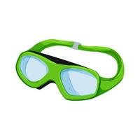 ilustración de vector de dibujos animados de gafas de piscina de verano
