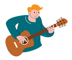 passatempo personaggio persone giocando chitarra png