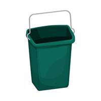 handle plastic bucket container cartoon vector illustration