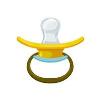 nipple pacifier baby color icon vector illustration