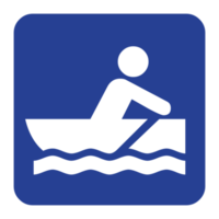 Rowing Sign Symbol on Transparent Background png