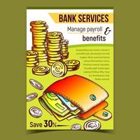 Bank Services Financial Advertising Banner Vector